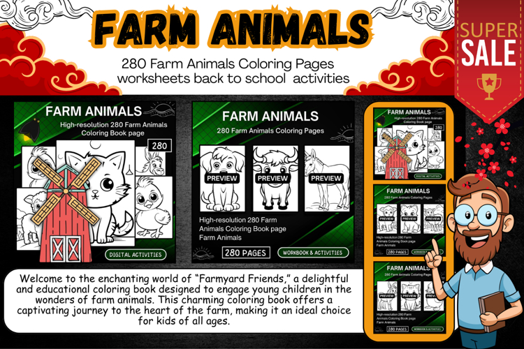Farm Animals Coloring Pages Image 6