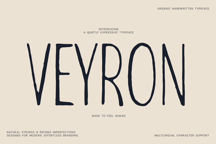 Veyron Organic Handwritten Typeface example image 1
