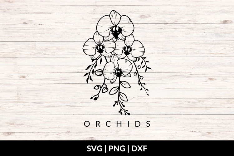 Wedding Orchid Bouquet SVG