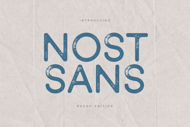 Nost Sans Rough Textured Sans Serif Font