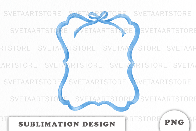 Watercolor Blue Frame png