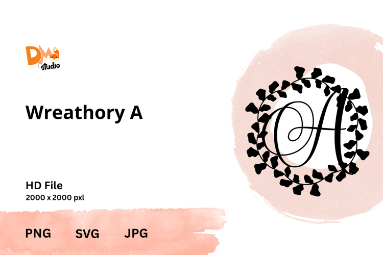 Wreath Monogram SVGs Image 22