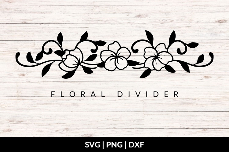 Floral Separator SVG