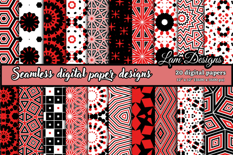 Geometric Seamless digital papers, Seamless pattern
