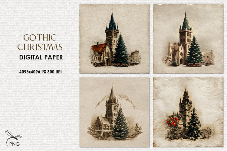 Christmas digital paper, background clipart