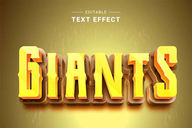 Editable Text Effect for Illustrator. Vector Graphic styles