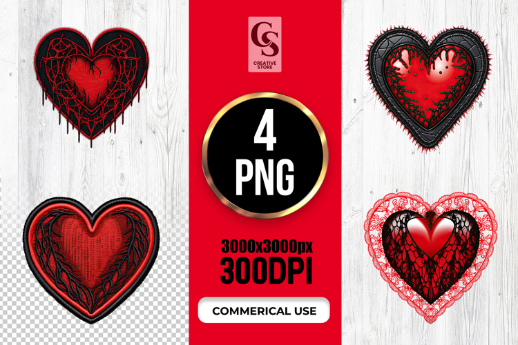 Black Heart Png Image 3