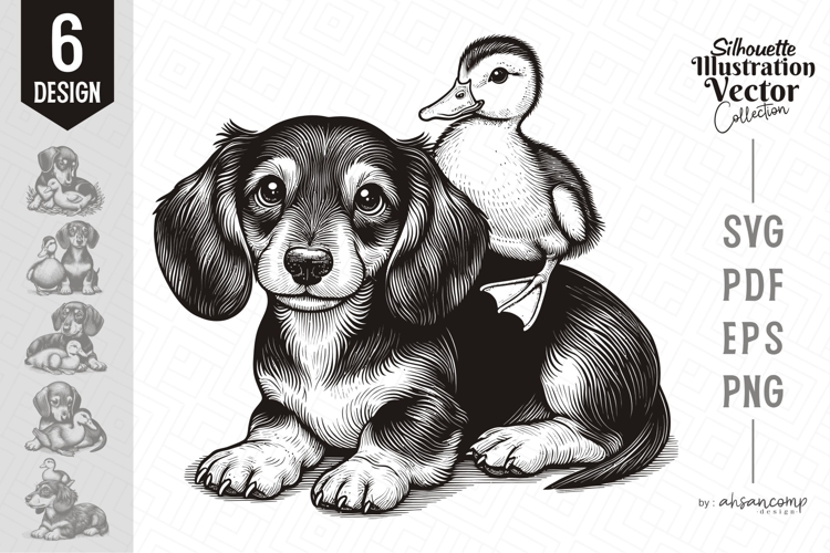 Black And White Animal Clipart Image 4
