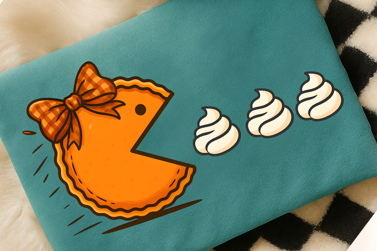 Funny Pumpkin Pie Thanksgiving Fall PNG, Pumpkin Pie Chasing
