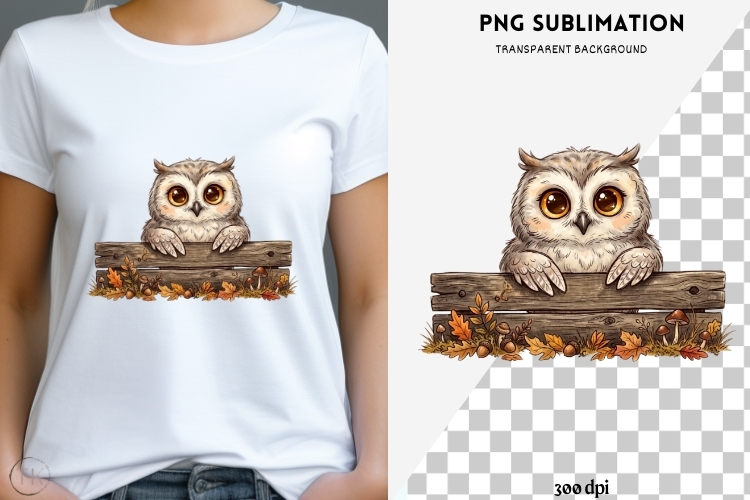 Peeking owl halloween png design for T-shirts
