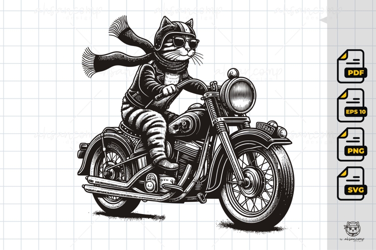 Motorcycle Vector Image 12