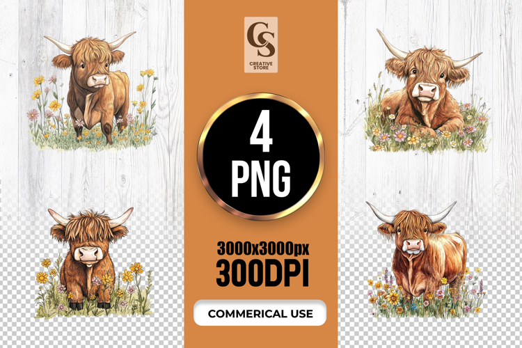 Highland Cow Clipart Image 17