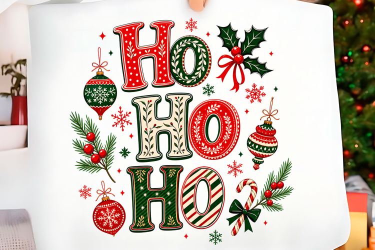 Vintage Ho Ho Ho Christmas PNG Christmas T-shirt Png