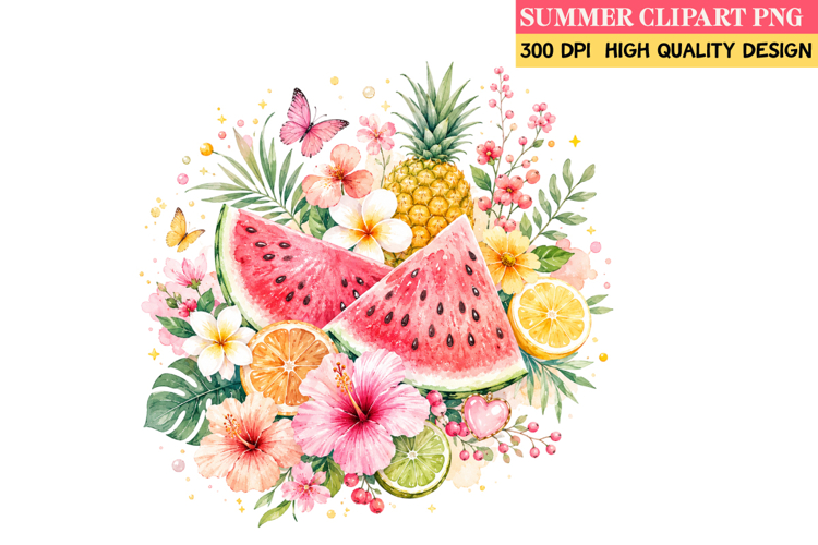 Summer Whimsical Clipart,Summer png,Beach Sublimation png