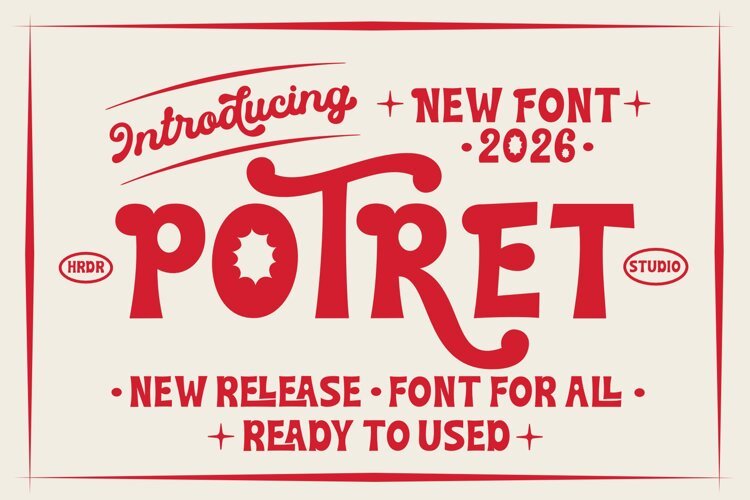 Potret - Retro Sign Painting example image 1