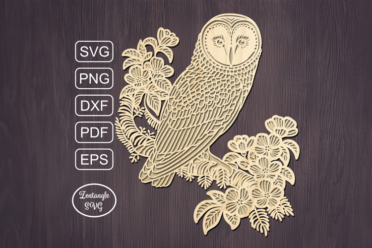 Owl birds lasercut svg, owl laser cut ornament or keychain