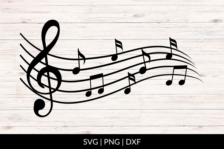 Hand Drawn Music Notes SVG