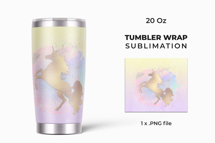 Unicorn Tumbler Wrap Sublimation