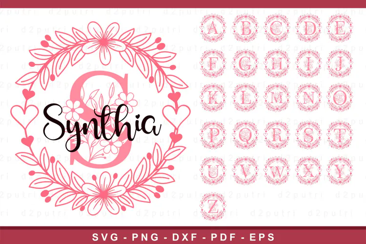 Split Alphabet Monogram Font Letters SVG, Keychain SVG