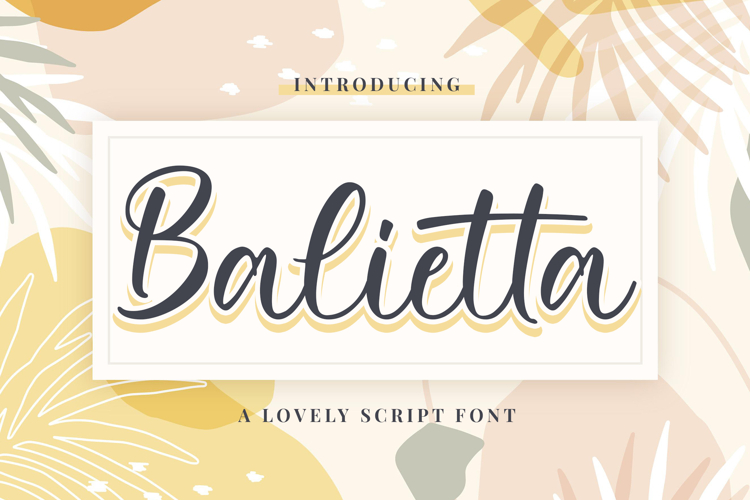 Balietta - Lovely Script Font