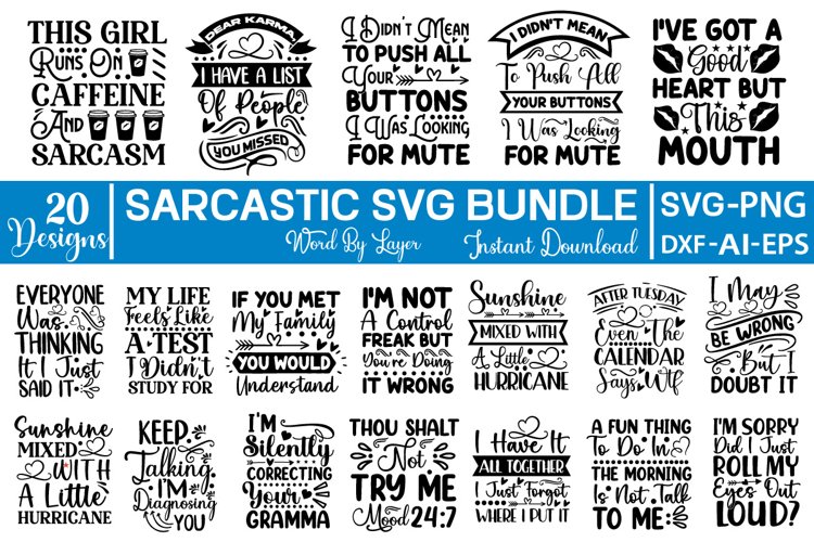 Sarcastic SVG Bundle