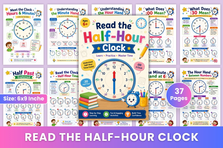 Read the Half-Hour Clock
