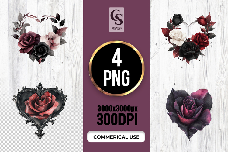 Black Heart Png Image 21