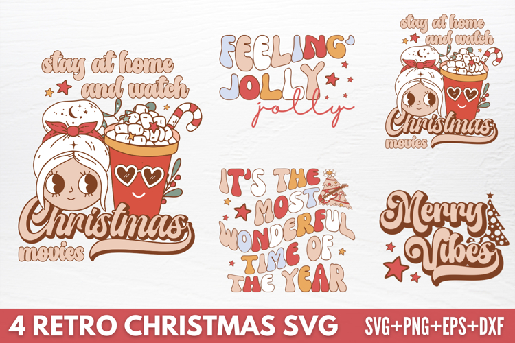 Retro Christmas Tshirt SVG