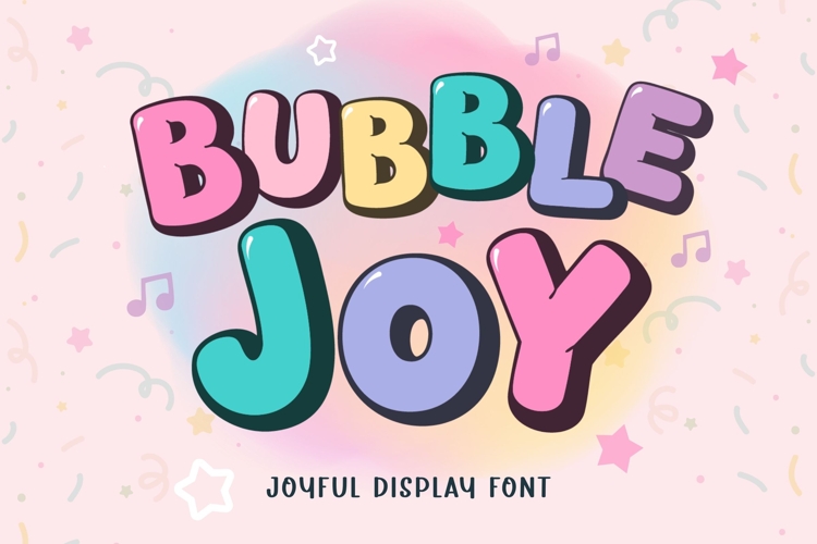 Bubble Joy - Display Font