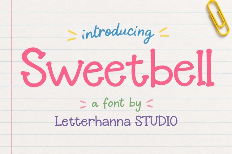 Sweetbell Kids Font - Cute Font for Playful Brands example image 1