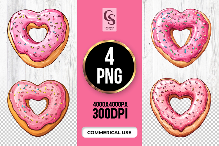 Cute Donut Clipart Image 17