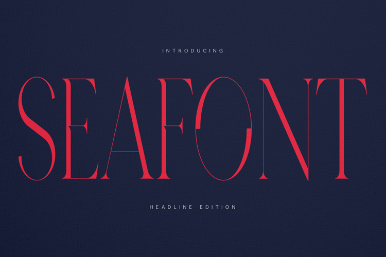 Seafont Elegant Modern Display Serif