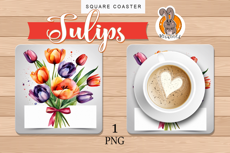tulips bouquet, stand for hot
