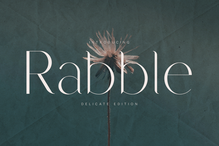 Rabble Delicate Elegant Serif Font