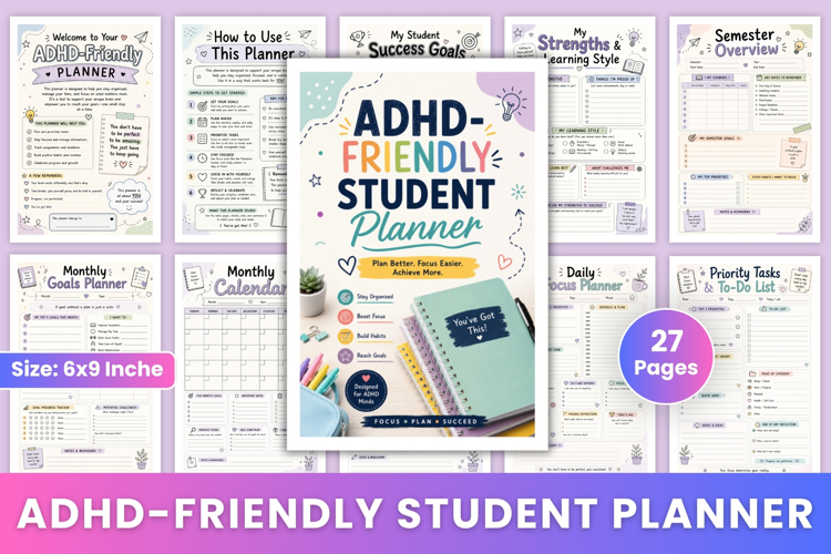 ADHD-Friendly Student Planner