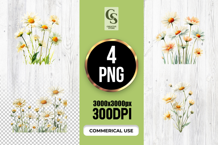 Flower daisy clipart Image 2