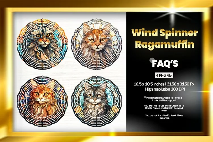 Ragamuffin Wind Spinner Sublimation - 04 Variation