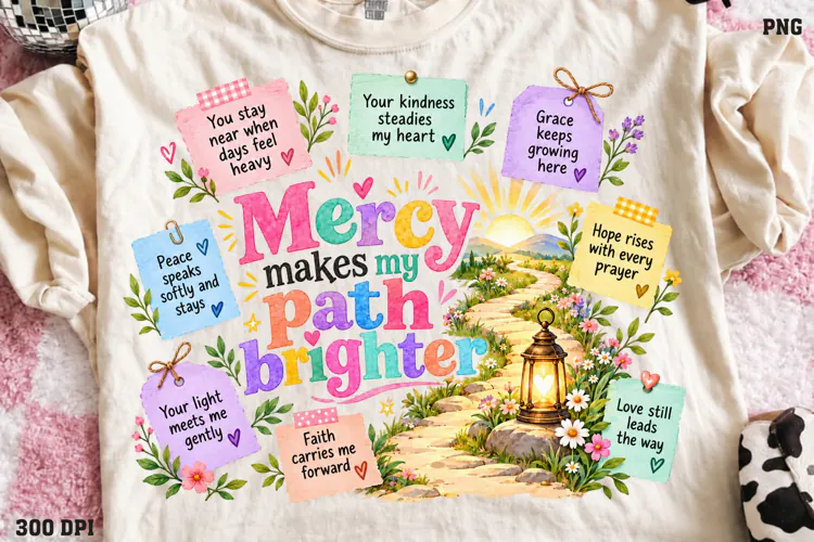 Mercy Rewrote My Story Shirt PNG, Grace Still Leads the Way