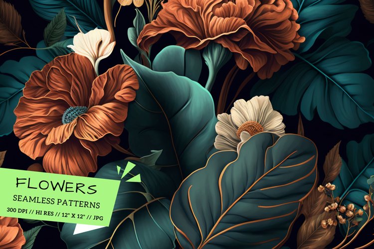 background with flowers, pattern with flowers
