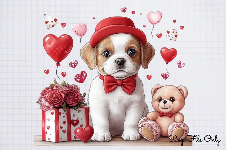 Valentine Cat Kitty Clipart PNG