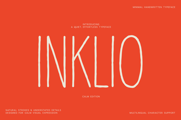 Inklio Minimal Handwritten Font
