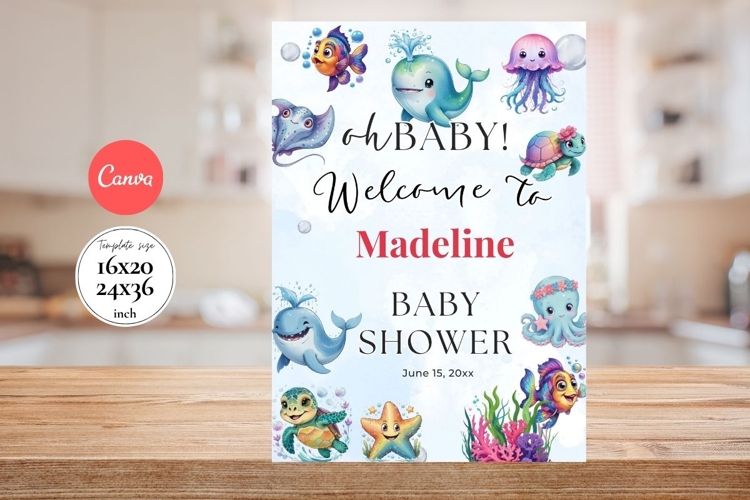 Baby Shower Welcome Sign Template 176