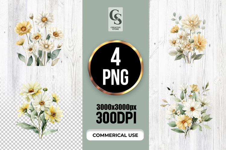 Daisy Flower Clipart Image 12