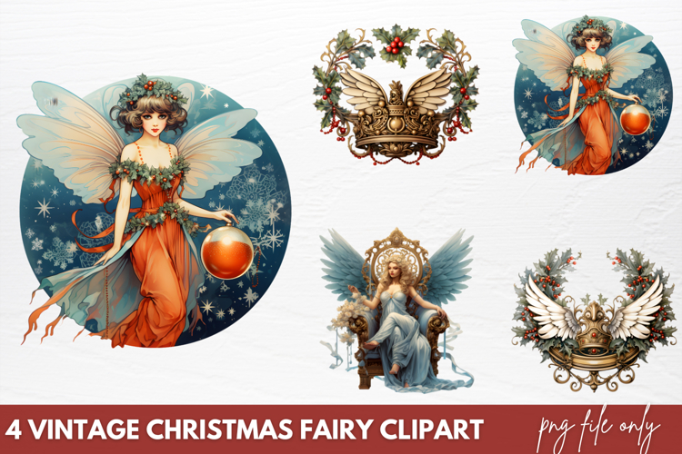 Vintage Christmas Cinema Clipart PNG