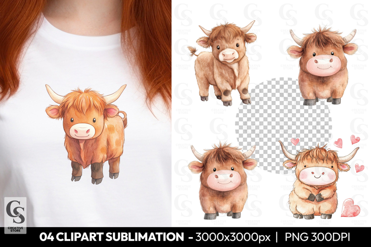 Highland Cow Png Image 19