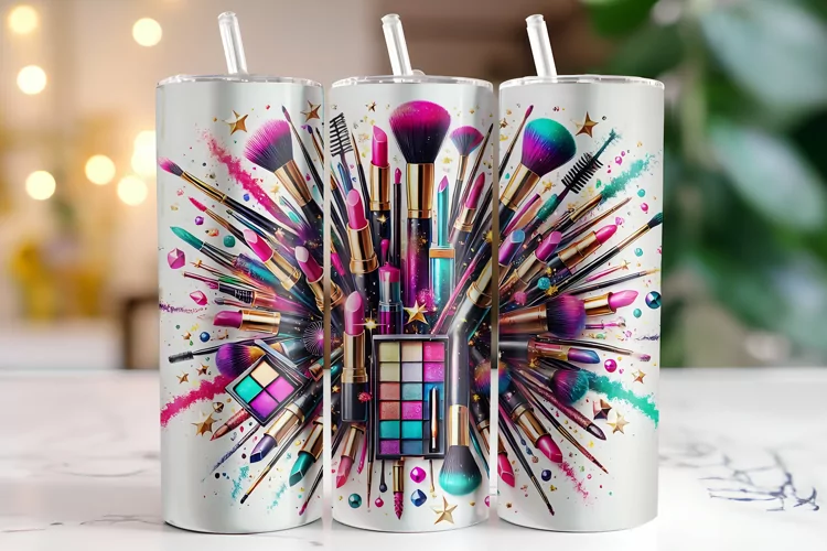 Makeup kit Tumbler Wrap | Sublimation | Tumblers
