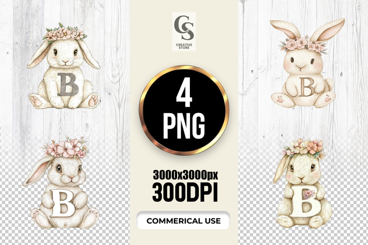 Cute Bunny Clipart Image 21