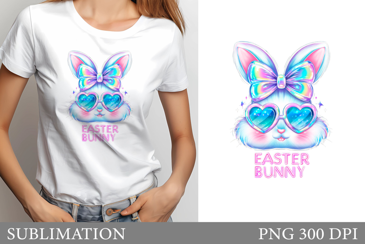 Easter Bunny Sublimation. Easter Bunny T-Shirt Design