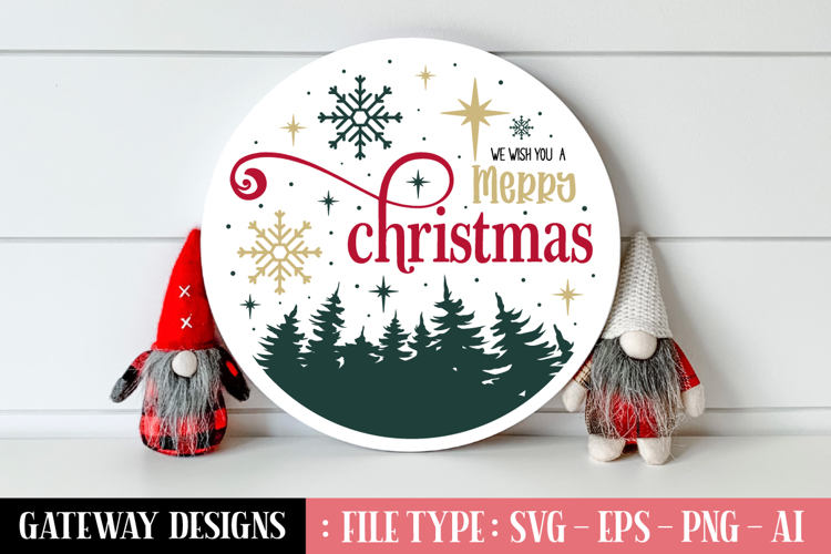 We Wish You A Merry Christmas svg design