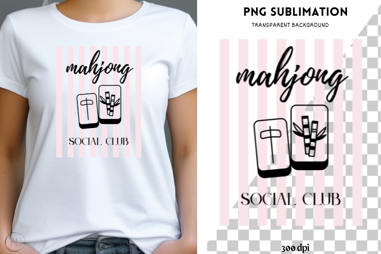 Mahjong png design for T-shirts
